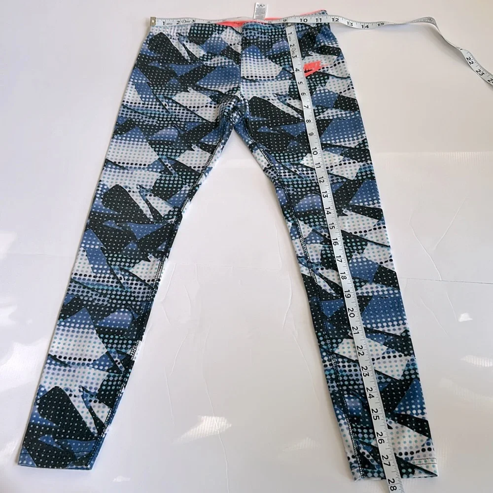 Nike Big Kids(Girl) blue print leggings‎